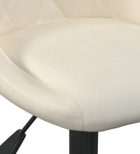 Esszimmerstühle 4 Stk. Drehbar Creme Samt