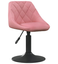 Esszimmerstühle 4 Stk. Drehbar Rosa Samt
