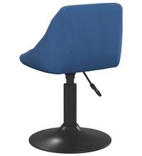 Esszimmerstühle 6 Stk. Drehbar Blau Samt