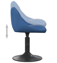 Esszimmerstühle 6 Stk. Drehbar Blau Samt