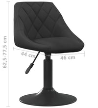 Esszimmerstuhl Schwarz Samt