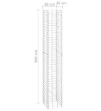 Gabionen-Hochbeete 3 Stk. 30x30x200 cm Eisen