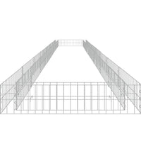 vidaXL Gabionen-Hochbeet Verzinkter Stahl 800x100x20 cm