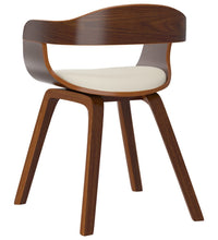 Esszimmerstühle 2 Stk. Creme Bugholz und Kunstleder