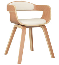 Esszimmerstühle 2 Stk. Creme Bugholz und Kunstleder