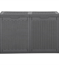 Garten-Aufbewahrungsbox 180 L Schwarz PP Rattan