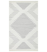 Teppich Dunkelgrau 120x180 cm Baumwolle