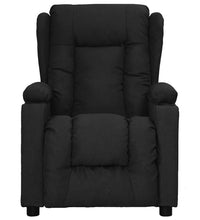 Massagesessel mit Aufstehhilfe Schwarz Stoff