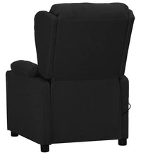 Massagesessel mit Aufstehhilfe Schwarz Stoff