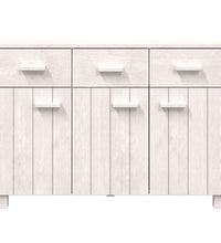 Sideboard HAMAR Weiß 113x40x80 cm Massivholz Kiefer