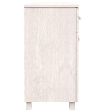 Sideboard HAMAR Weiß 113x40x80 cm Massivholz Kiefer