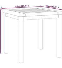 Beistelltisch 45x45x45 cm Massivholz Teak