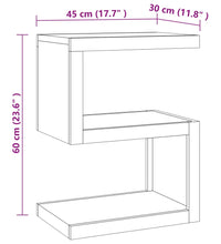 Beistelltisch 45x30x60 cm Massivholz Teak