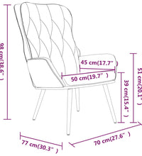 Relaxsessel Hellgrau Samt