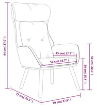 Relaxsessel Hellgrau Stoff und PVC