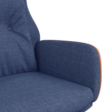 Relaxsessel Blau Stoff und PVC