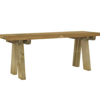 Gartenbank 110 cm Massivholz Kiefer Imprägniert