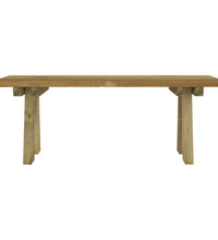 Gartenbank 110 cm Massivholz Kiefer Imprägniert