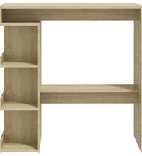 Bartisch mit Regal Sonoma-Eiche 100x50x101,5 cm Holzwerkstoff