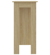 Bartisch mit Regal Sonoma-Eiche 102x50x103,5 cm Holzwerkstoff