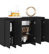 Sideboard Schwarz 120x41x75 cm Holzwerkstoff