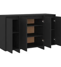 Sideboard Schwarz 120x41x75 cm Holzwerkstoff