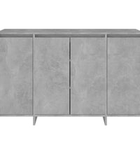 Sideboard Betongrau 120x41x75 cm Holzwerkstoff