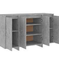 Sideboard Betongrau 120x41x75 cm Holzwerkstoff