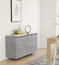 Sideboard Betongrau 120x41x75 cm Holzwerkstoff