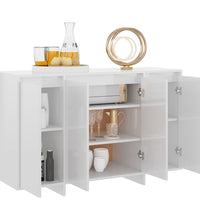 Sideboard Hochglanz-Weiß 120x41x75 cm Holzwerkstoff