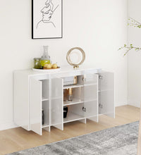 Sideboard Hochglanz-Weiß 120x41x75 cm Holzwerkstoff