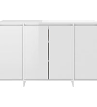 Sideboard Hochglanz-Weiß 120x41x75 cm Holzwerkstoff