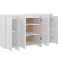 Sideboard Hochglanz-Weiß 120x41x75 cm Holzwerkstoff
