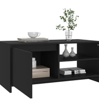 Couchtisch Schwarz 102x50x45 cm Holzwerkstoff