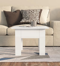 Couchtisch Hochglanz-Weiß 55x55x42 cm Holzwerkstoff