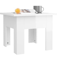 Couchtisch Hochglanz-Weiß 55x55x42 cm Holzwerkstoff