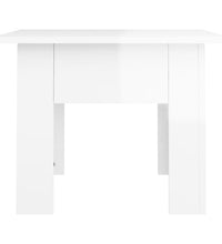 Couchtisch Hochglanz-Weiß 55x55x42 cm Holzwerkstoff