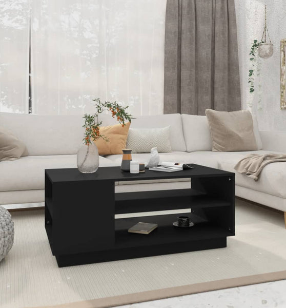 Couchtisch Schwarz 102x55x43 cm Holzwerkstoff