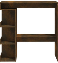 Bartisch mit Regal Räuchereiche 100x50x101,5 cm Holzwerkstoff