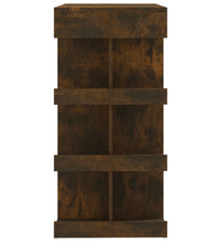 Bartisch mit Regal Räuchereiche 100x50x101,5 cm Holzwerkstoff