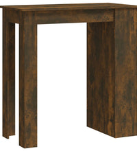 Bartisch mit Regal Räuchereiche 102x50x103,5cm Holzwerkstoff