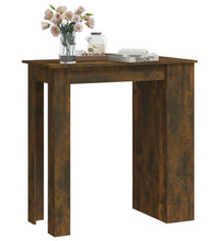 Bartisch mit Regal Räuchereiche 102x50x103,5cm Holzwerkstoff