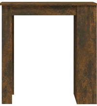 Bartisch mit Regal Räuchereiche 102x50x103,5cm Holzwerkstoff