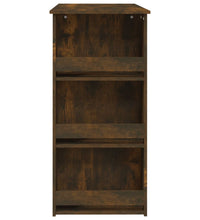 Bartisch mit Regal Räuchereiche 102x50x103,5cm Holzwerkstoff