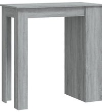 Bartisch mit Regal Grau Sonoma 102x50x103,5cm Holzwerkstoff