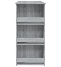 Bartisch mit Regal Grau Sonoma 102x50x103,5cm Holzwerkstoff