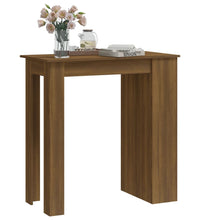 Bartisch mit Regal Braun Eiche 102x50x103,5 cm Holzwerkstoff