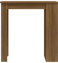 Bartisch mit Regal Braun Eiche 102x50x103,5 cm Holzwerkstoff