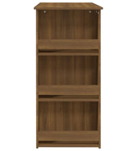 Bartisch mit Regal Braun Eiche 102x50x103,5 cm Holzwerkstoff