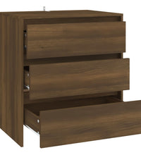 Sideboard Braun Eichen-Optik 70x41x75 cm Holzwerkstoff